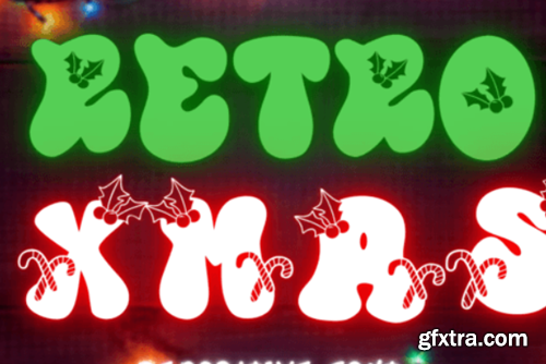 Retro Xmas Font