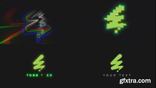 Videohive Glitch Zoom Logo Animation 55133127