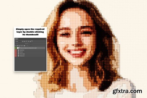 Pixel Art Photo Effect TT9548R