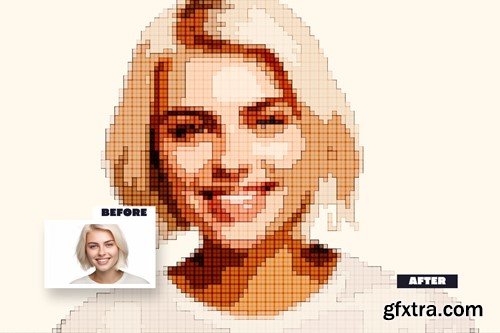 Pixel Art Photo Effect TT9548R