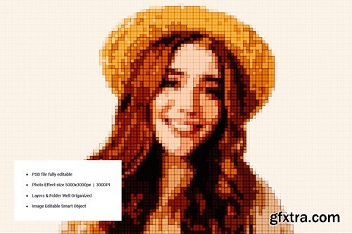 Pixel Art Photo Effect TT9548R