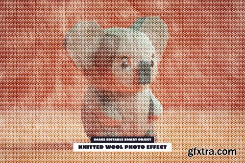 Knitted Wool Photo Effect MYGK8PM