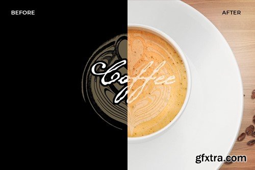 Coffee Latte Art Mockup MPAUD2G