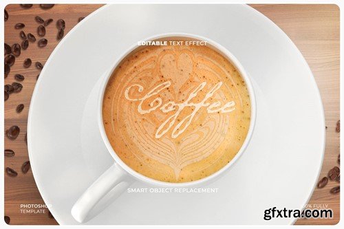 Coffee Latte Art Mockup MPAUD2G