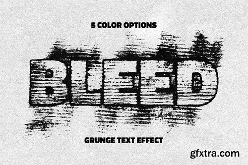 Smudged Print Text Effect RWAXTMR