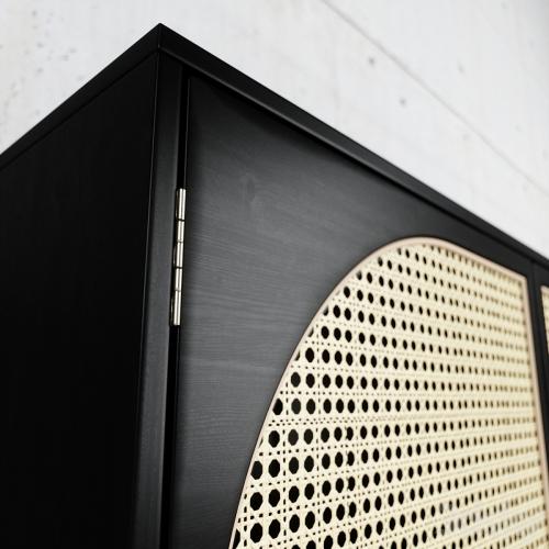 HKLiving - Webbing Dressoir Cabinet Black