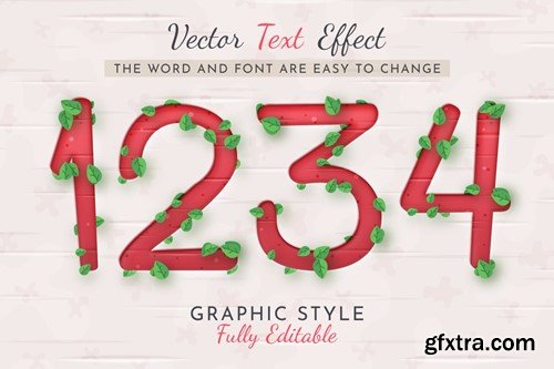 Apple Editable Text Effect, Graphic Style U473J56