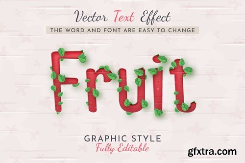 Apple Editable Text Effect, Graphic Style U473J56