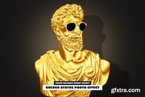 Golden Statue Photo Effect DS2AW8F