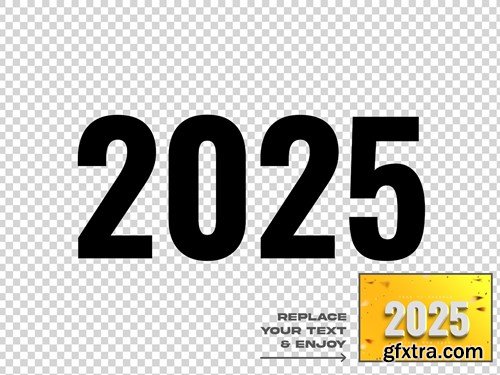 New Year 2025 Editable Text Effect Set B3AMB2X