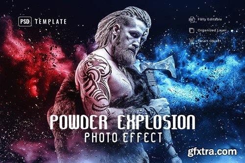 Powder Explosion Photo Effect 8MCRSFC