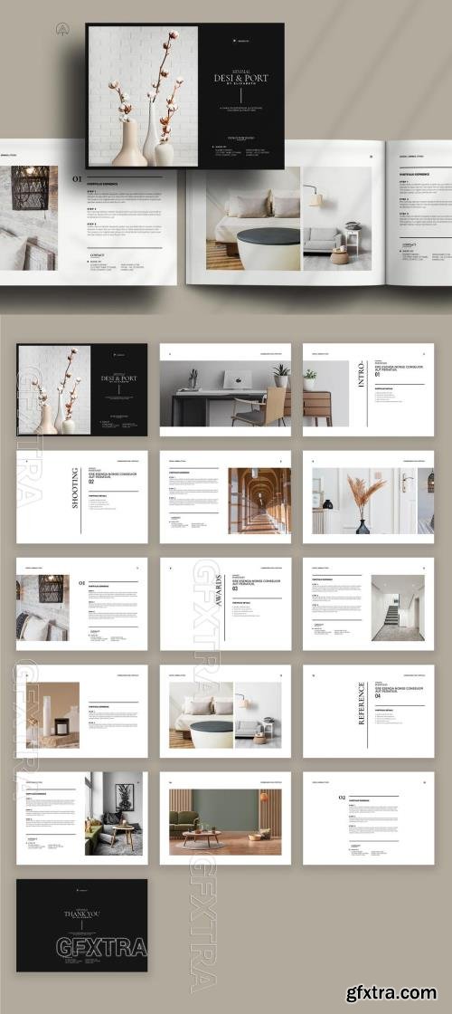 Design & Portfolio Landscape Template 734707183