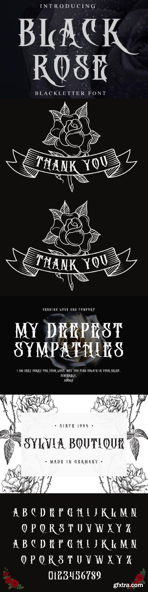 Black Rose Font