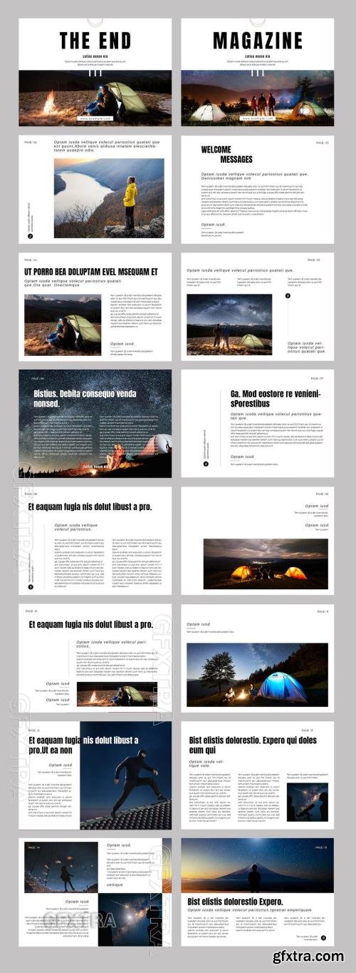 Travel Magazine Layout Landscape 733118006