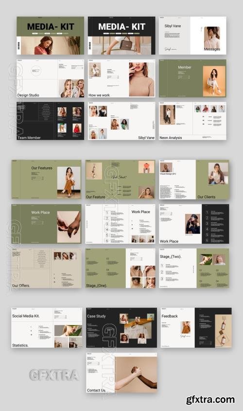 Social Media Kit Presentation Template 733116682