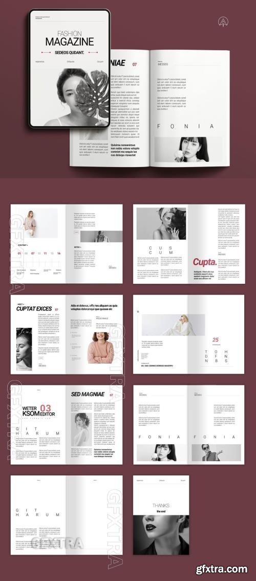 Fashion Magazine Template 733111642