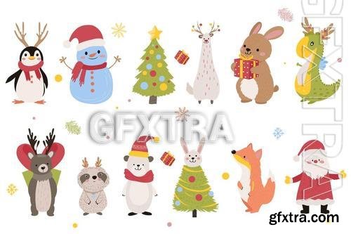 Christmas Cute Characters HQSW4T8