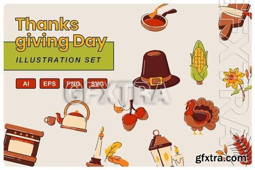 Thanksgiving Day Illustration M4US577