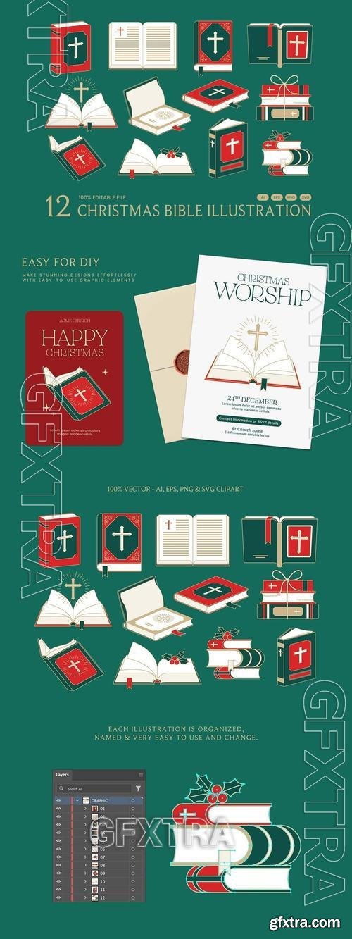 Christmas Bible Illustrations Set 3UUPGK6