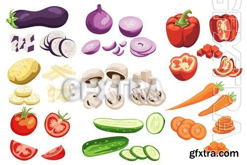 Sliced Vegetables Set 9NXC476