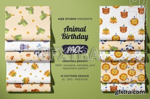 Animal Birthday - Seamless Pattern RWRDEVE