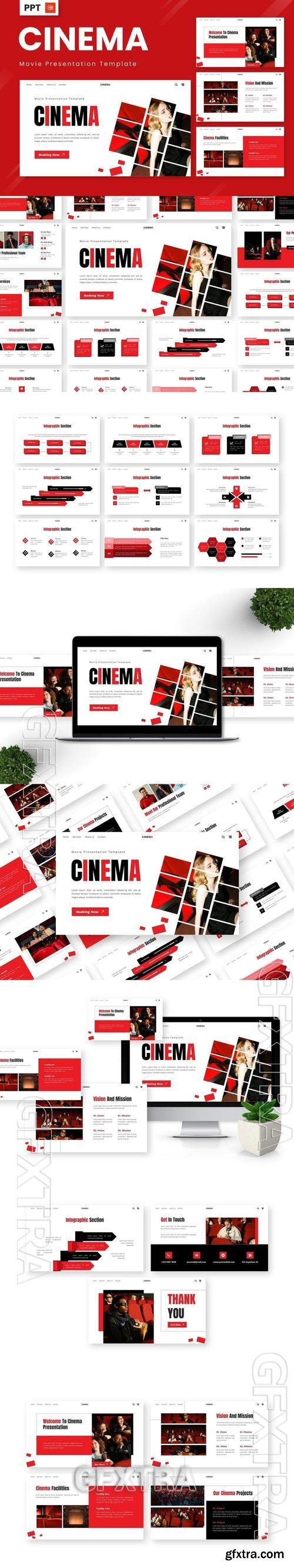 Cinema - Movie Powerpoint Templates PU49S89