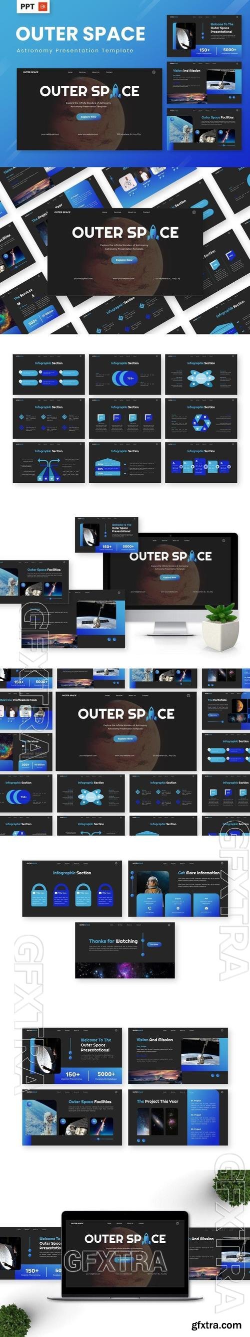 Outer Space - Astronomy Powerpoint Templates LPHQZHM