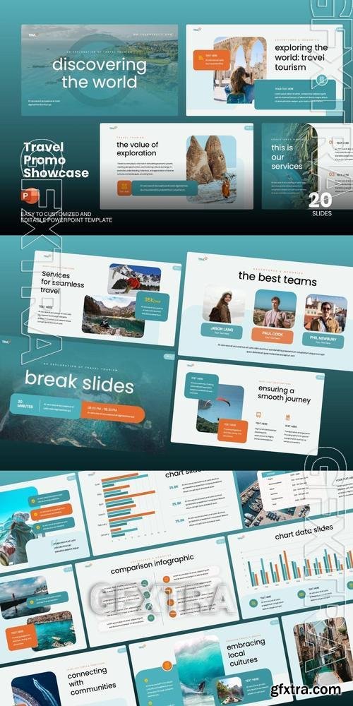 Travel Promo Showcase - Powerpoint Template 3FAK56N