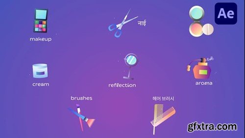 Videohive Beauty Icons And Titles for After Effects 55194759