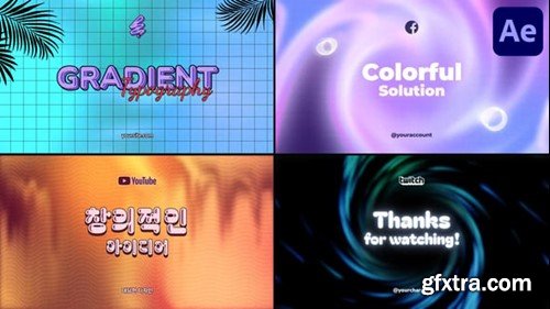 Videohive Gradient Typography for After Effects 55194858