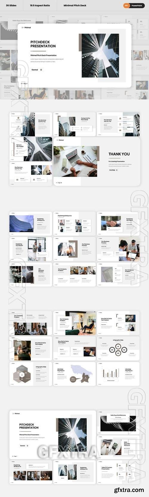 Minimal - Pitch Deck PowerPoint Template 6H5WN3T