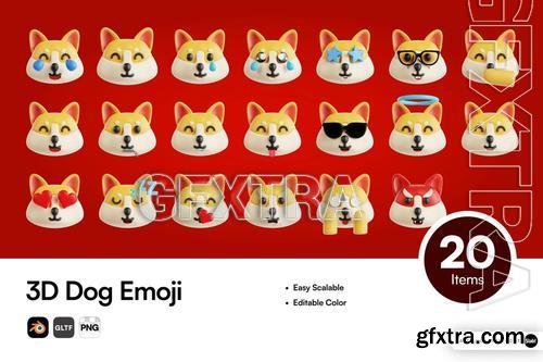 3D Dog Emoji Icon USUG4HN