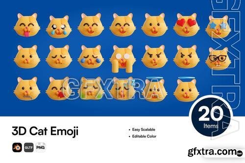 3D Cat Emoji Icon 7BAAB25