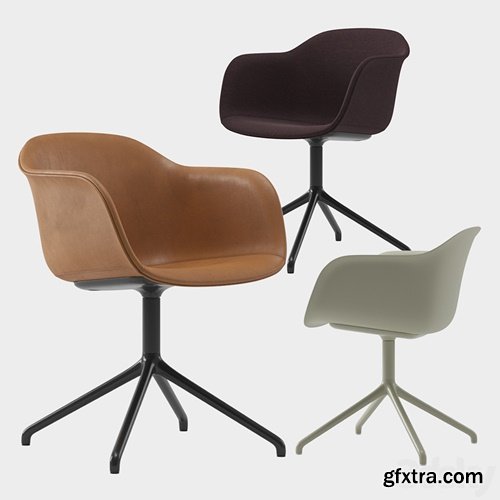 Muuto fiber armchair swive base