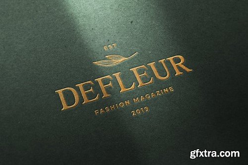 Craft Paper Logo Mockup GYUFA82