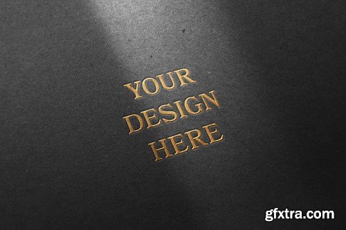 Craft Paper Logo Mockup GYUFA82