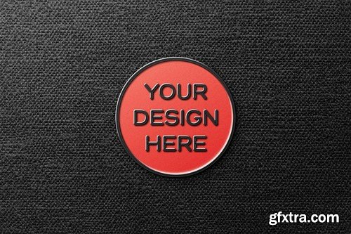 Vintage Enamel Pin Mockup LGU4L63