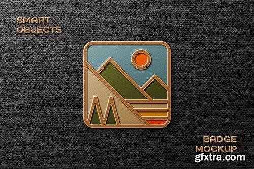 Vintage Enamel Pin Mockup LGU4L63