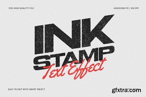 #1 Ink Stamp Effect Mockup N82CUNC