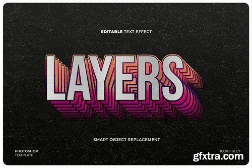 Layered Text Effect 29T4AWR