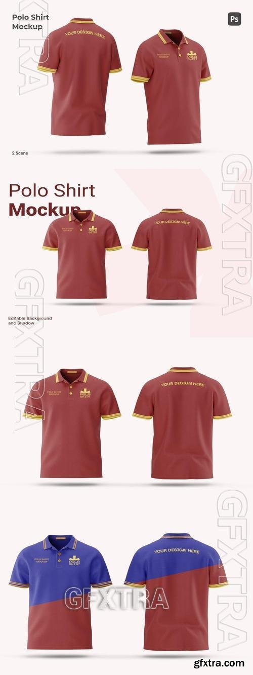 Polo Shirt Mockup Y5ZEMDU