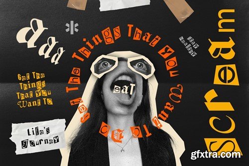 Benji – Collage Font TERYVR5