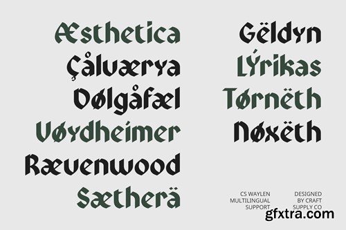 Waylen – Blackletter Font SD9VWLP