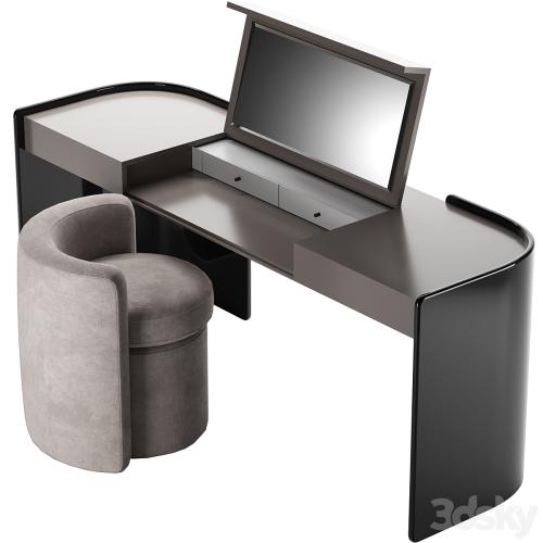 Modern Make Up Table with Pouf