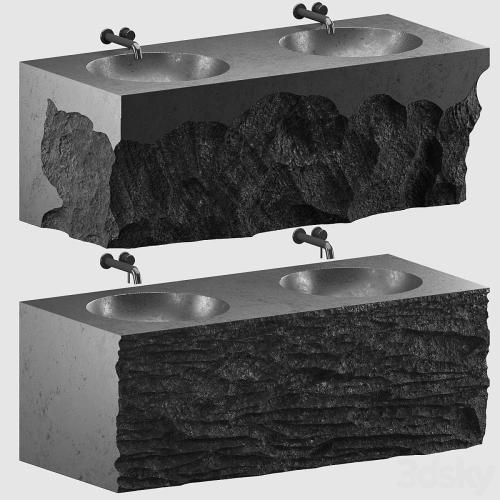 stone wash basin set4