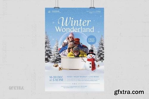 Winter Wonderland Poster Template L2YDKWS