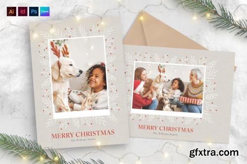 Christmas Photo Card Template 4P2WXWF