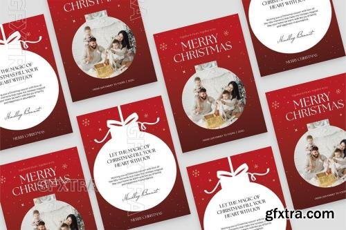 Christmas Greetings Card Template X659PHY