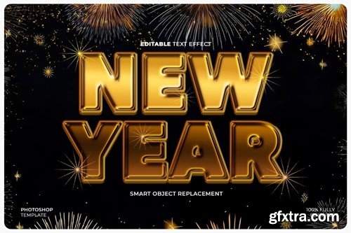 New Year Text Effect H2MDHRP