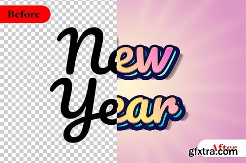 New year Text Effect - STBRN S79H9QG